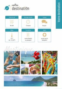 aperçu d'une page d'un carnet de voyage (page destination)